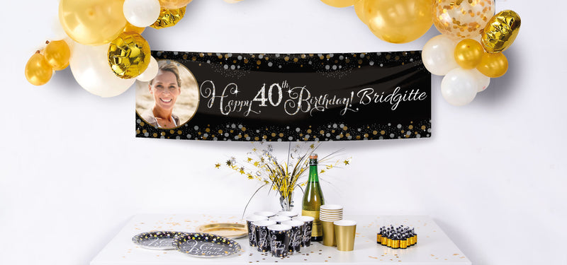40th Birthday Personalised Banners