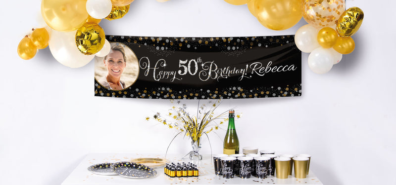 50th Birthday Personalised Banners