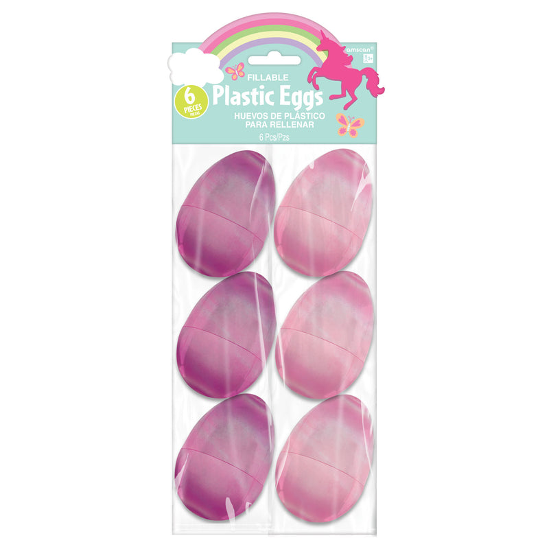 Pink Fillable Eggs (x6)