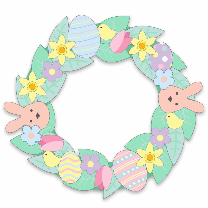 Easter Wreath Craft Kit (x2)