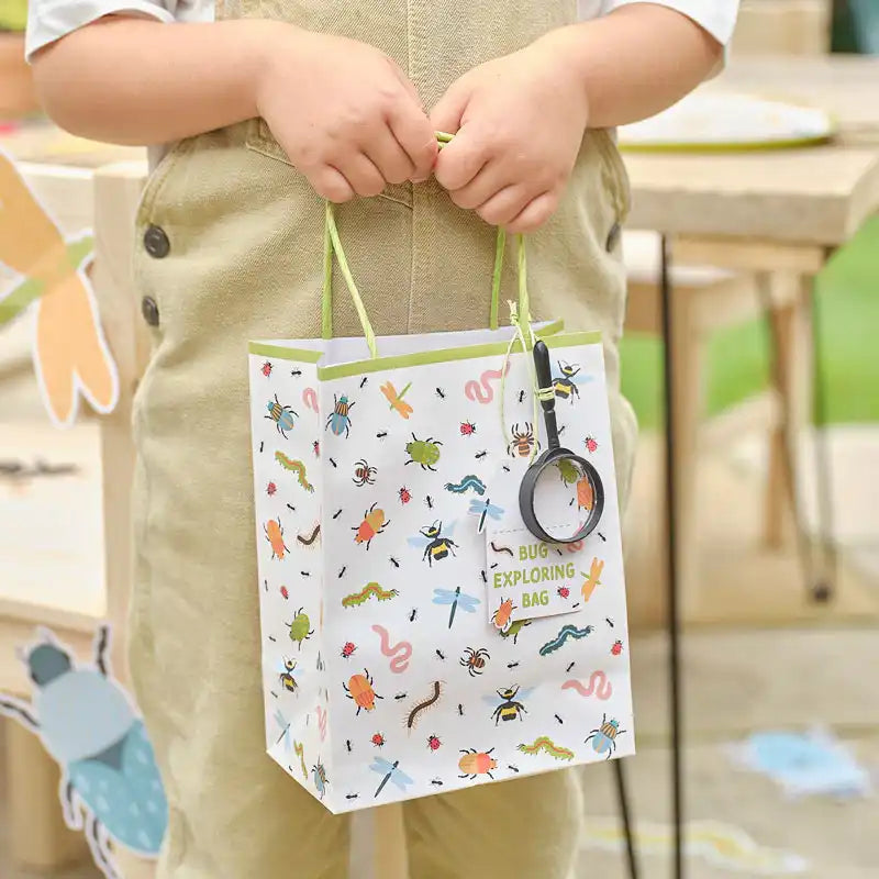 Bug Hunt Party Bags with Magnifying Glass (x5) Kids Party