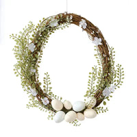 Reusable Egg, Foliage and Twig Easter Wreath Easter