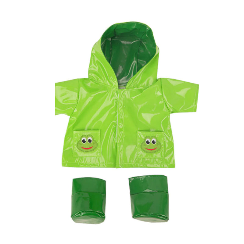 Teddy Bear Outfit - Frog Raincoat