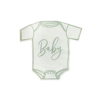 Sage Green Babygrow Paper Napkins (x16) Baby Shower