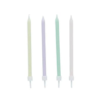 Pastel Skinny Candles (x12) General Party