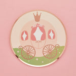 Princess Carriage Paper Plates (x8)