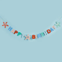 Starfish 'Happy Birthday' Banner (2m) Kids Party
