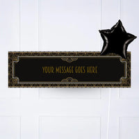 Hollywood Style Personalised Party Banner No 1 Balloon Personalised Banner