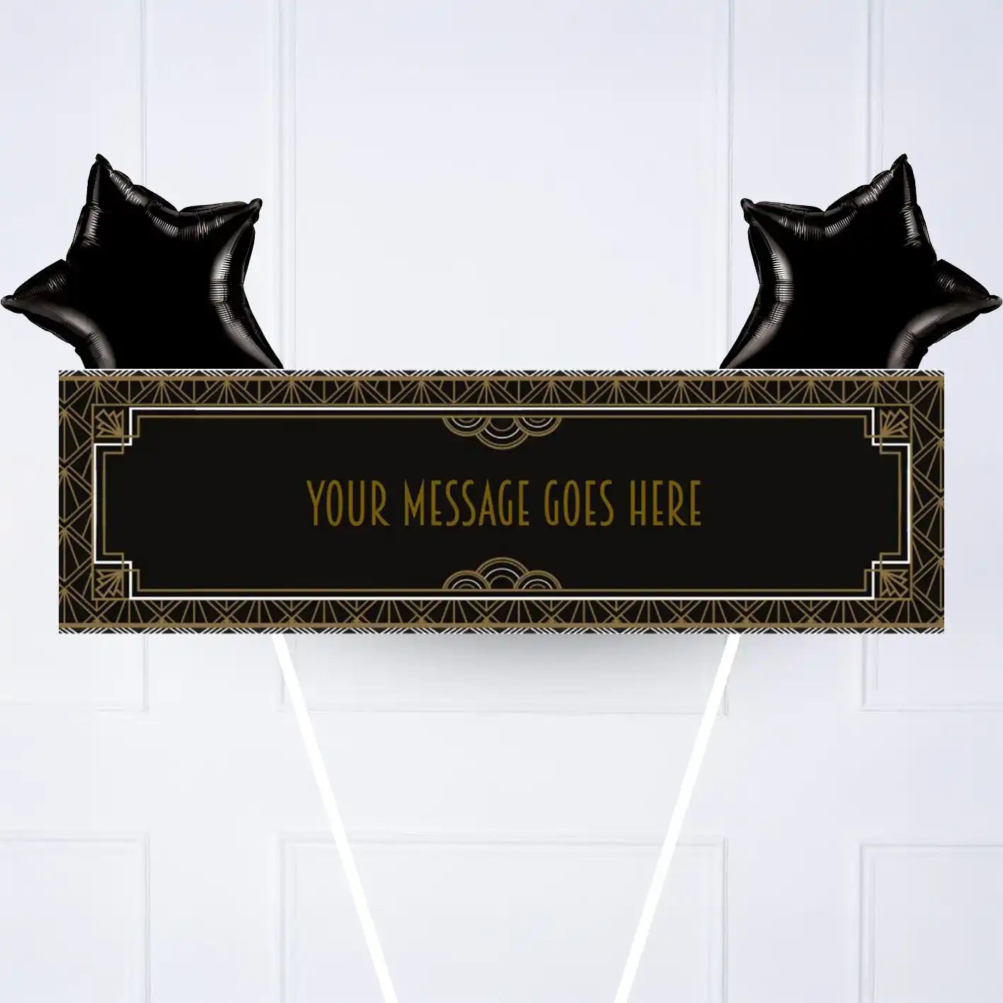 Hollywood Style Personalised Party Banner No 2 Balloons Personalised Banner