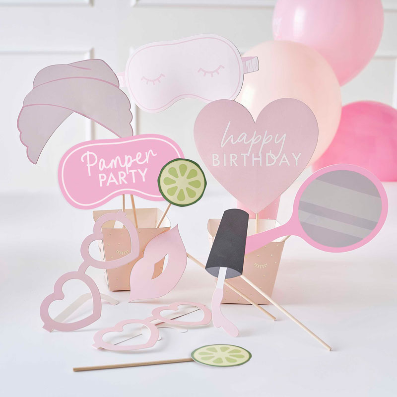 Pamper Party Photo Booth Props
