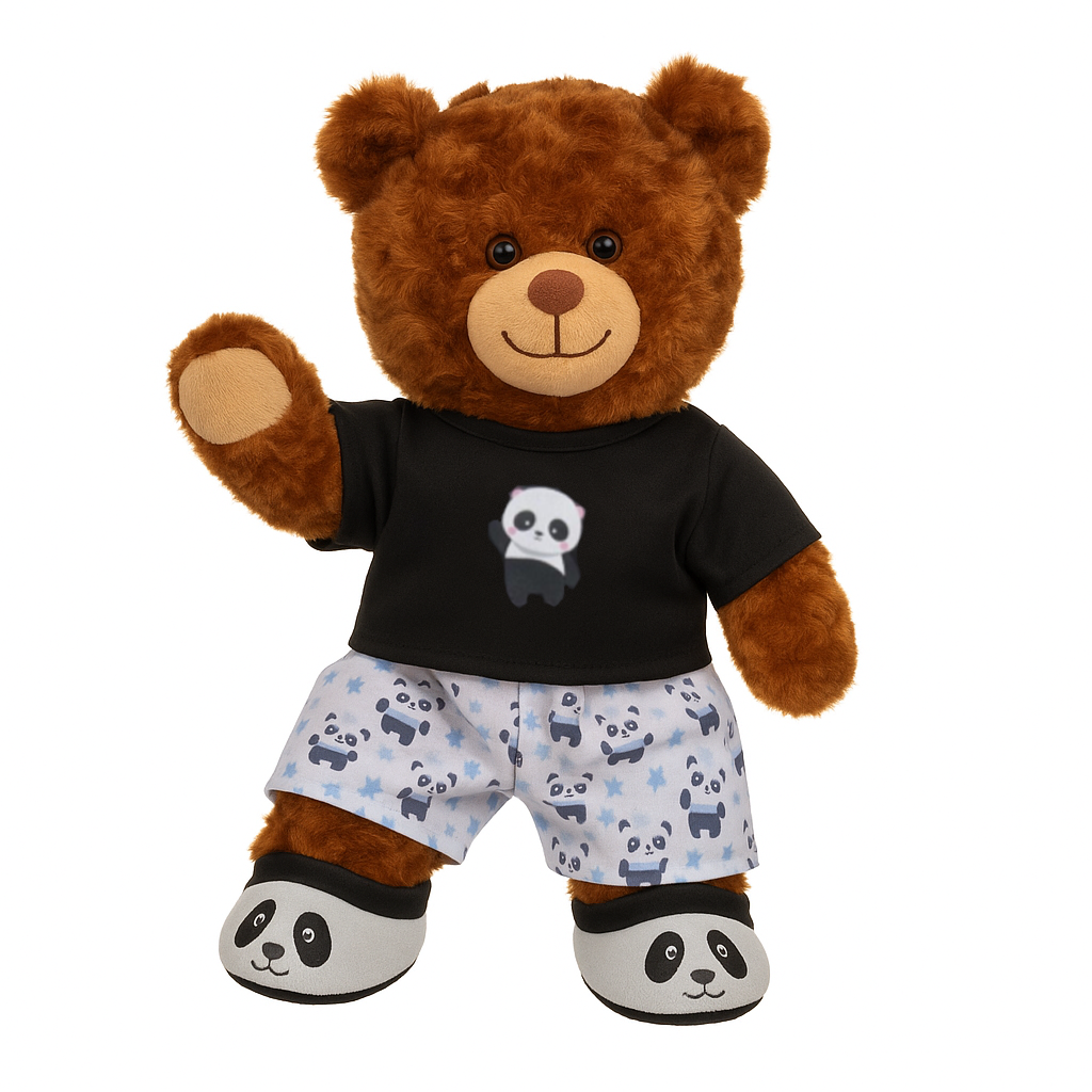 Panda PJ & Slippers Teddy Bear Outfit Make a Bear