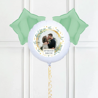 Personalised Photo Balloon – Botanical Single Photo 2 Balloons Personalised Balloons
