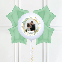 Personalised Photo Balloon – Botanical Single Photo 4 Balloons Personalised Balloons