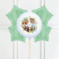 Personalised Photo Balloon – Botanical Multi Photo 4 Balloons Personalised Balloons
