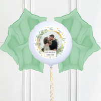 Personalised Photo Balloon – Botanical Single Photo 6 Balloons Personalised Balloons