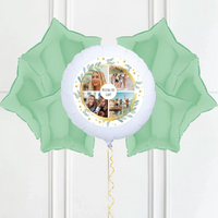 Personalised Photo Balloon – Botanical Multi Photo 6 Balloons Personalised Balloons