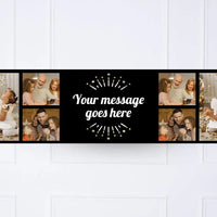 Black Milestone Personalised Party Banner