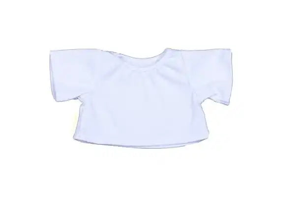White T-Shirt Teddy Bear Outfit Make a Bear