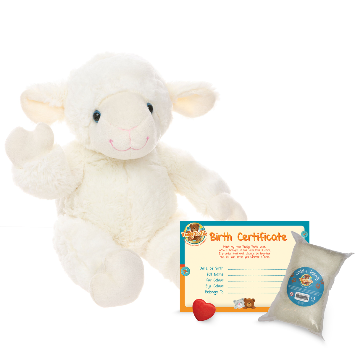 Cottonball the Lamb 16" Make a Bear
