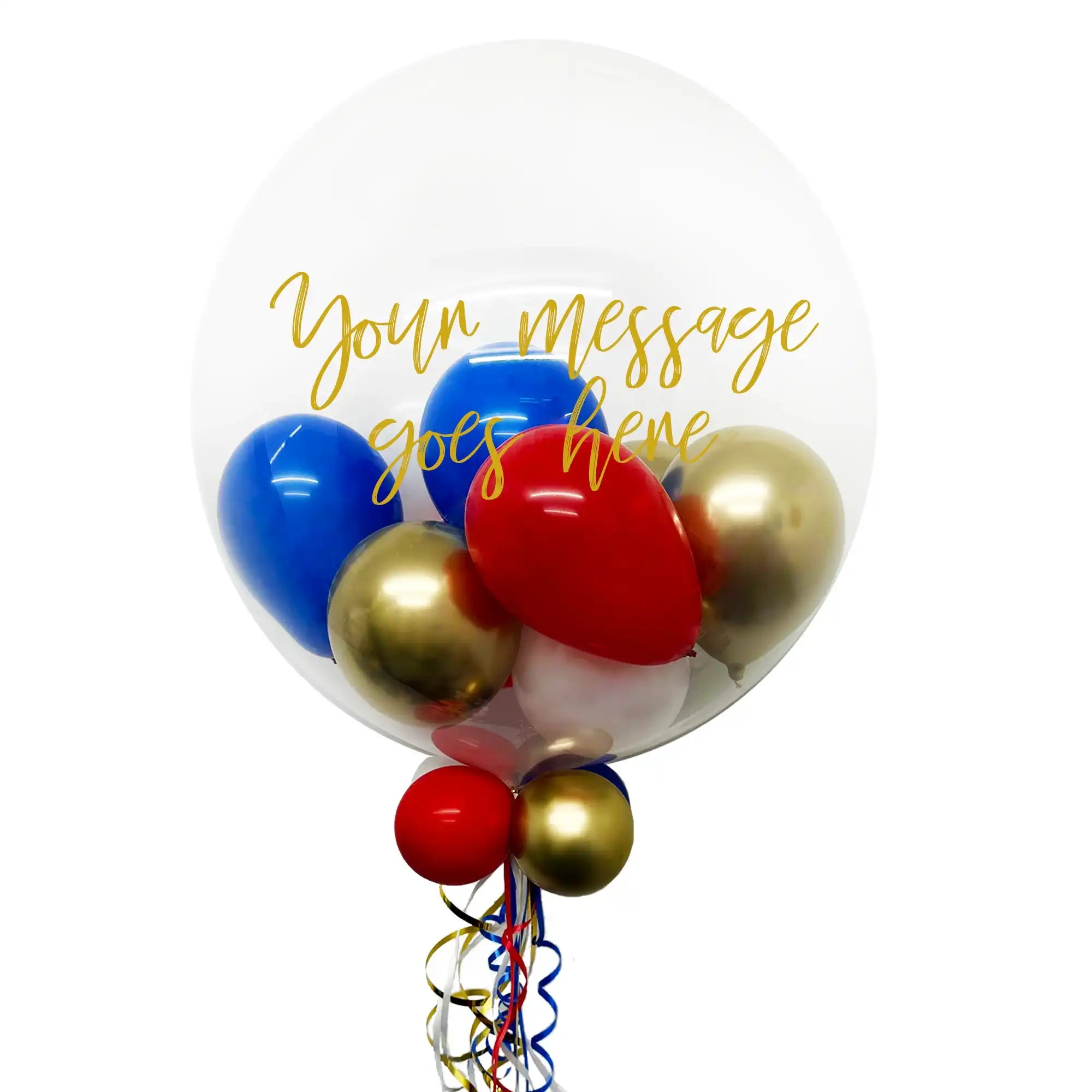 Personalised Bubble Balloon in a Box - VE Day Personalised Balloons