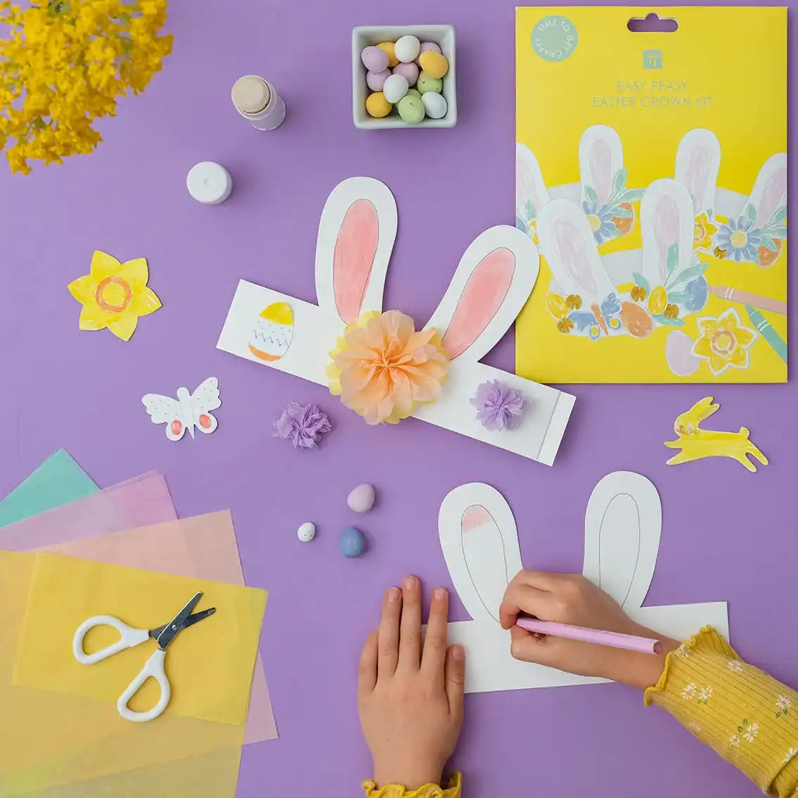 Spring Bunny Ears Headband Making Kit (x6) Easter
