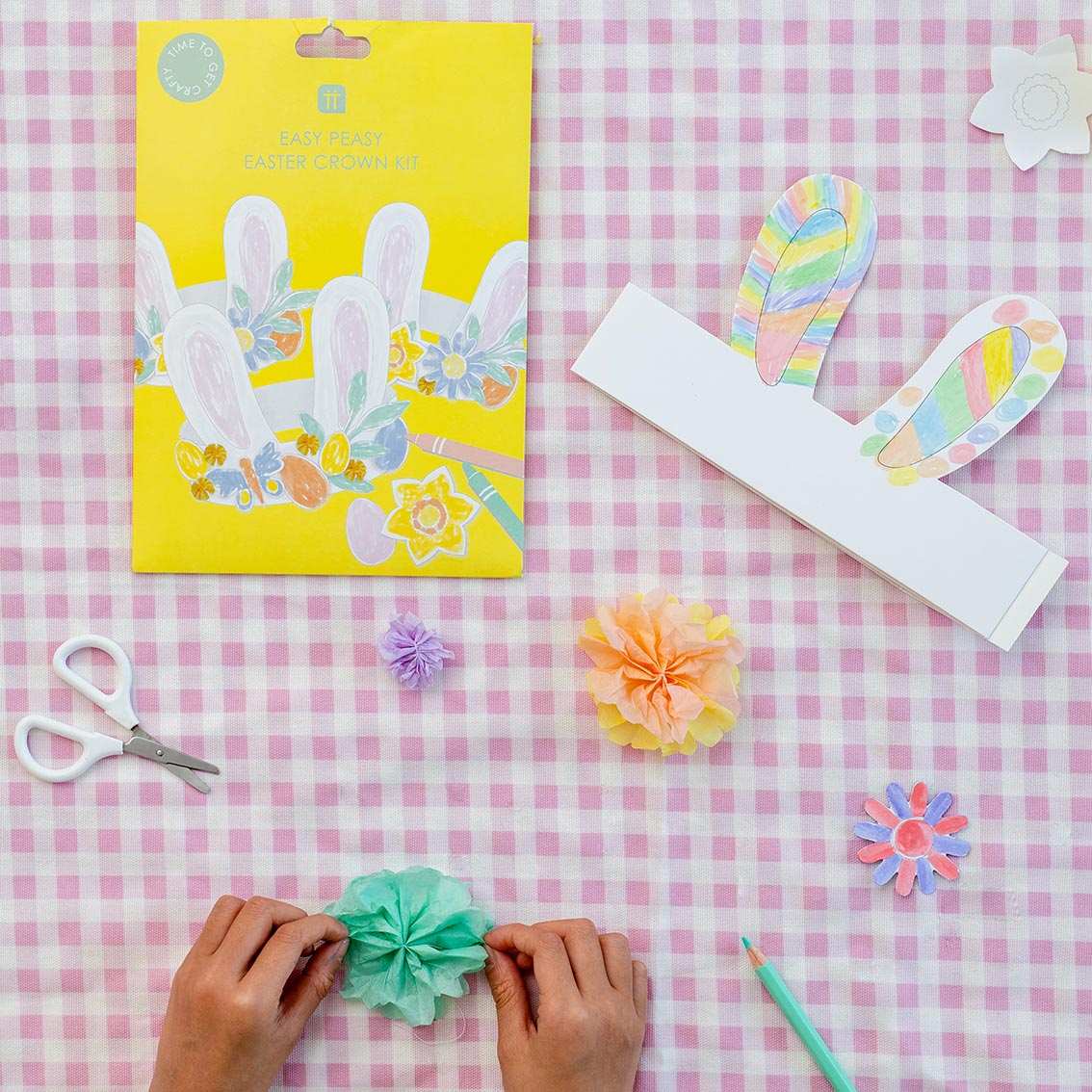 Spring Bunny Ears Headband Making Kit (x6) Easter