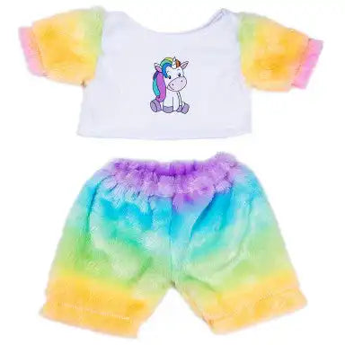 Cosy Pyjamas Rainbow Unicorn PJ Teddy Bear Outfit Make a Bear