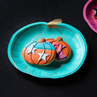 Halloween Pumpkin Paper Plates - 8 Pack Halloween