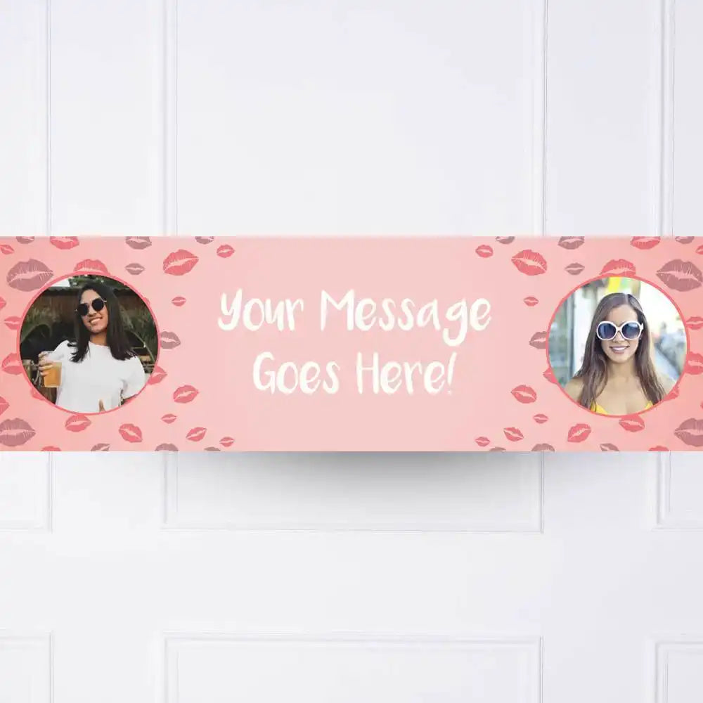 Hen Party Lips Personalised Party Banner Personalised Party