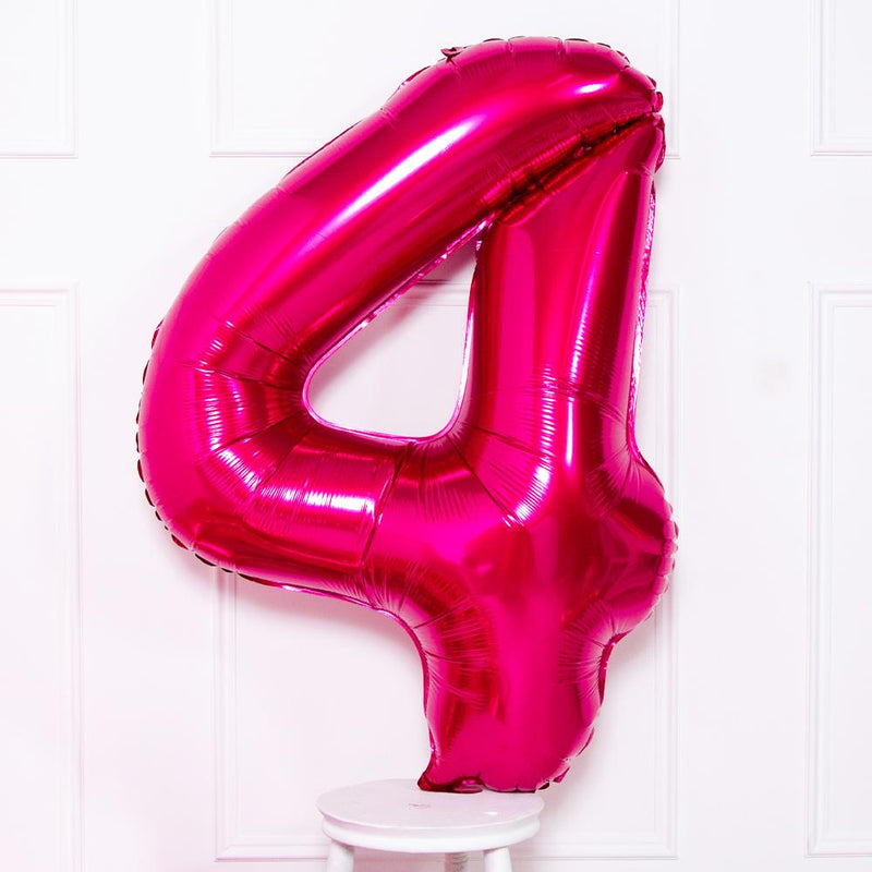 Supershape Pink 34" Helium Balloon Number 4