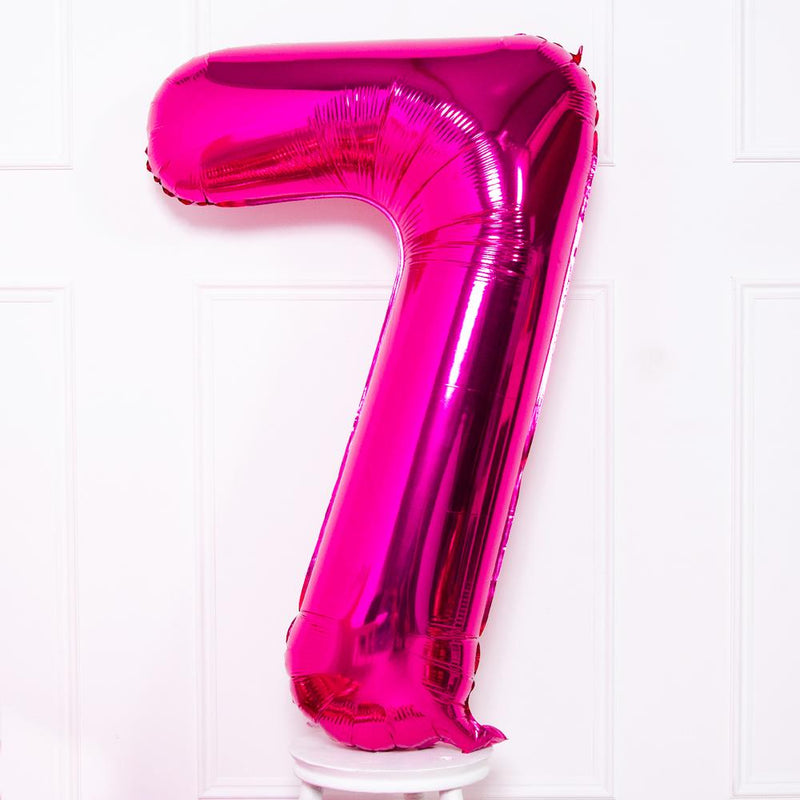 Supershape Pink 34" Helium Balloon Number 7