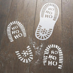 Santa's Foot Print Stencils
