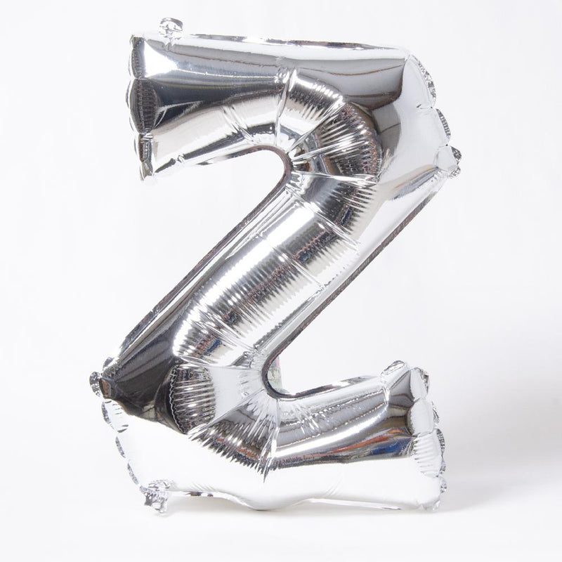 Air-Fill Silver 16" Letter Party Balloon Z