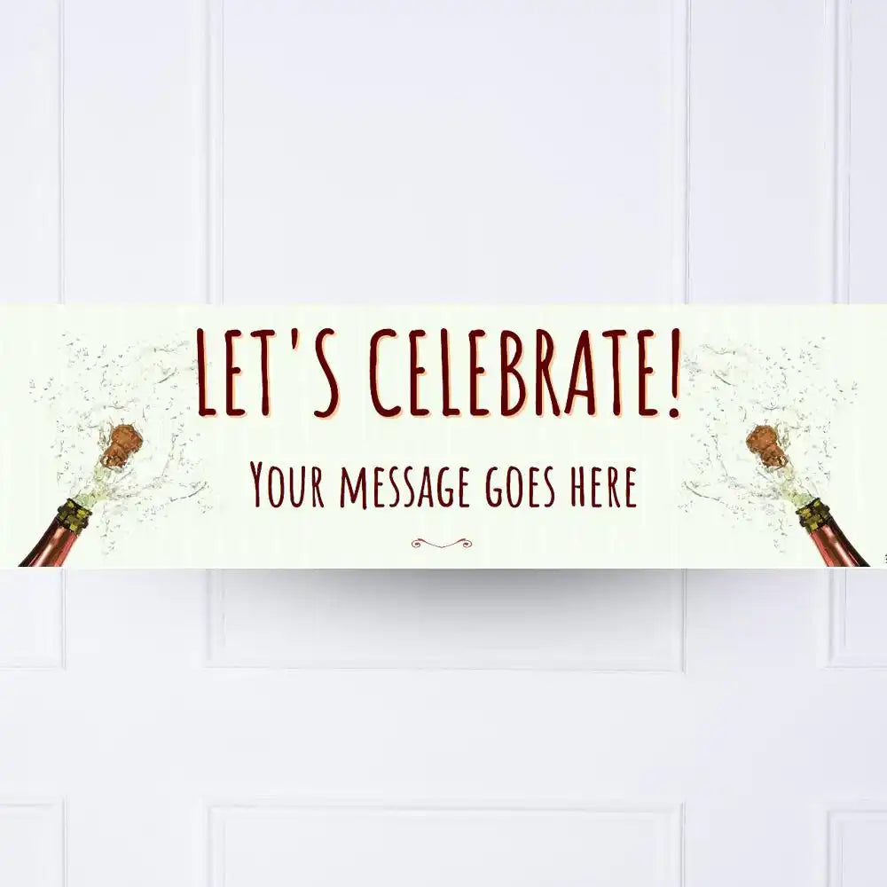 Celebration Personalised Party Banner No Personalised Banner