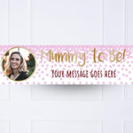 Pink Confetti Mummy to Be Personalised Party Banner