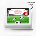 Personalised Photo Cake - Football Goal