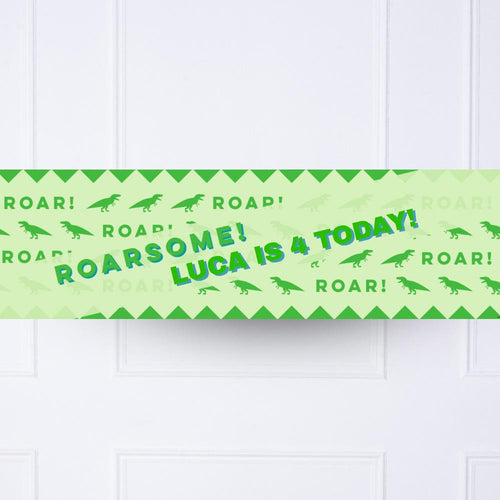 Let's Roar Personalised Party Banner