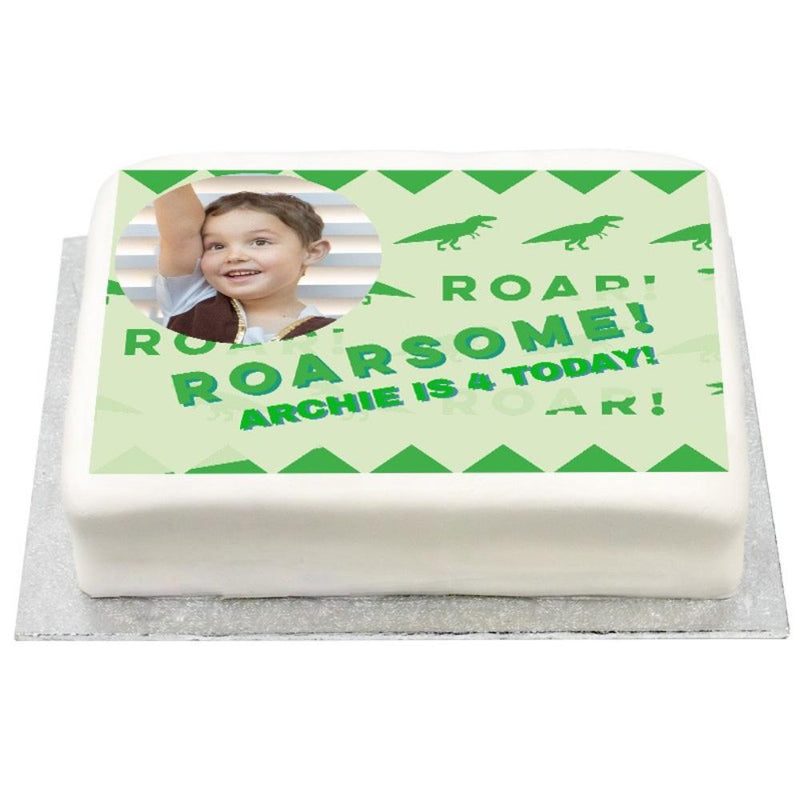 Personalised Photo Cake - Let's Roar