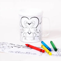 Flamingos Colouring Mug (each) Kids Party
