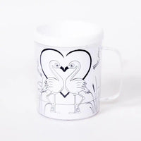 Flamingos Colouring Mug (each) Kids Party
