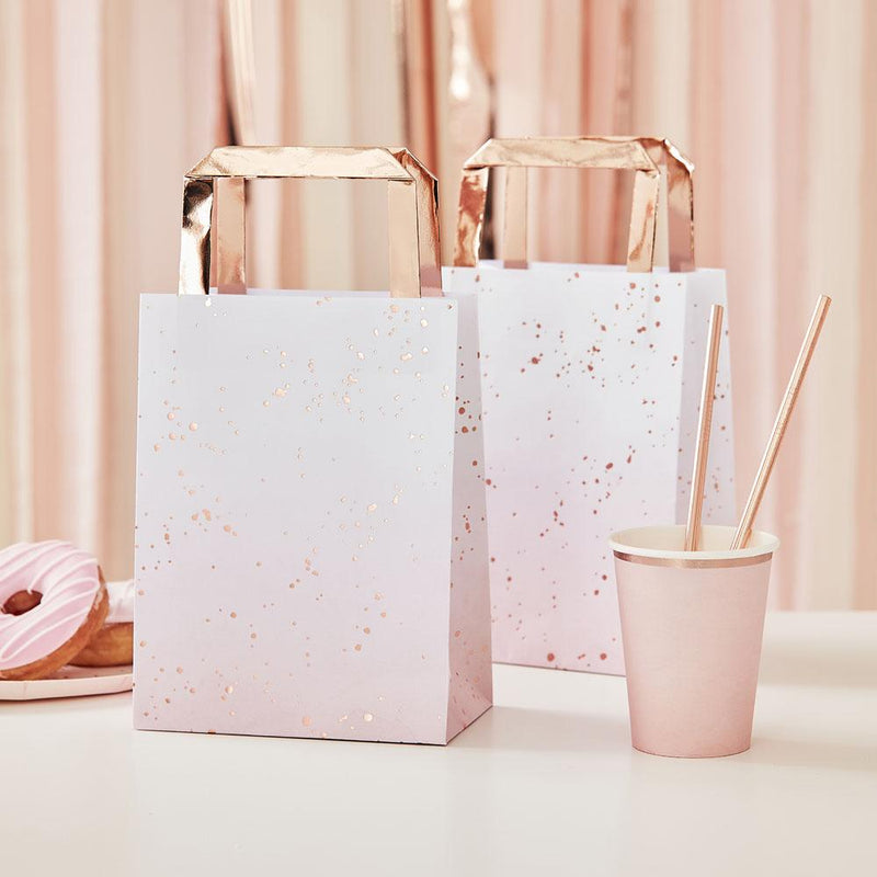 Rose Gold Foiled Party Bags (x5)