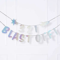 Blast off Party Banner (2m) Kids Party