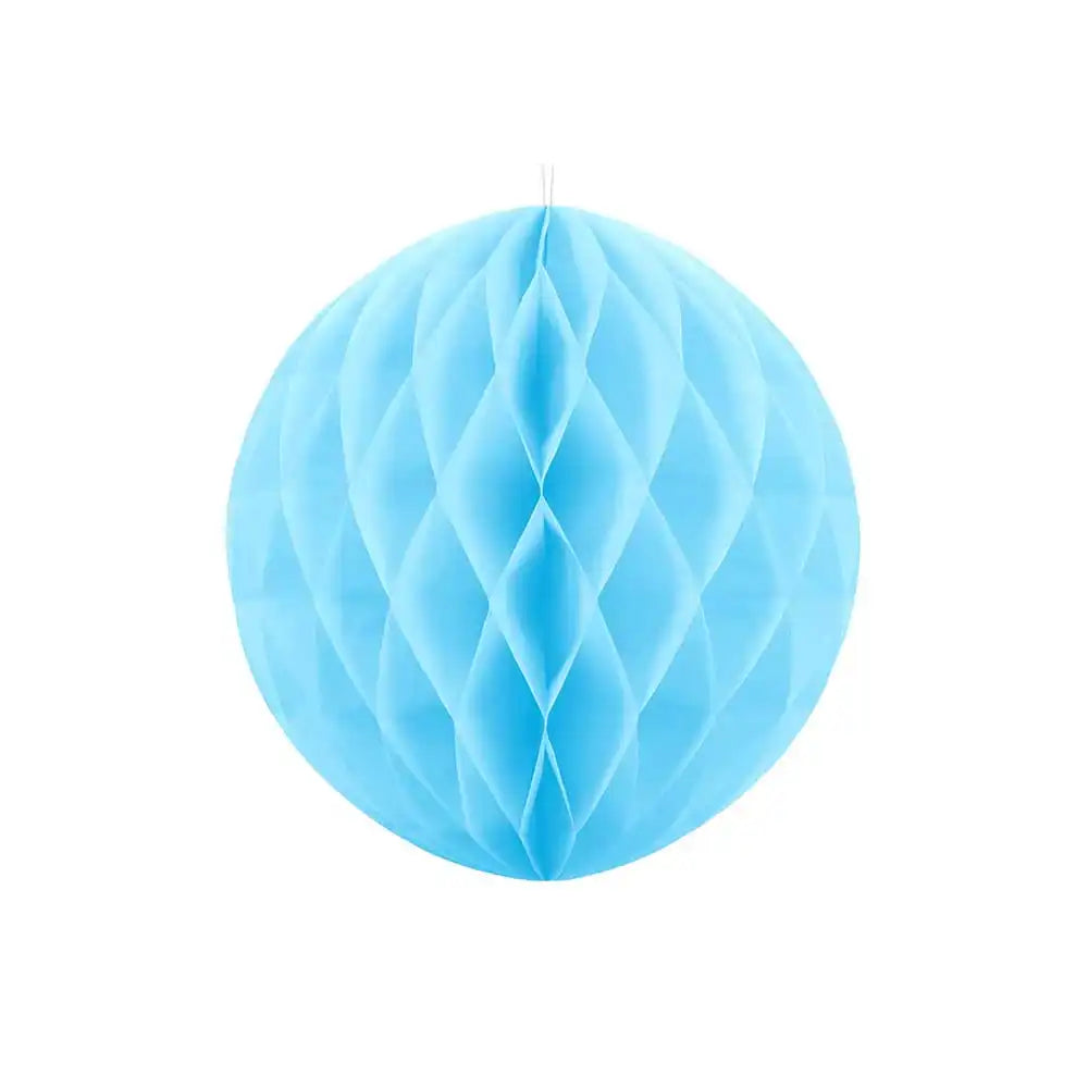Honeycomb Paper Ball (30cm) - Sky Blue General Party