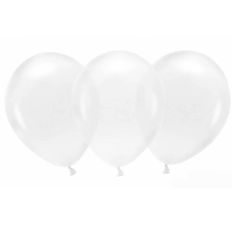 Latex Party Balloons - Crystal Clear (x100)