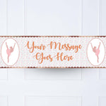 Ballet Personalised Party Banner
