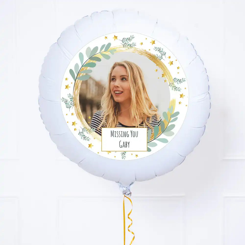 Personalised Photo Balloon – Botanical Personalised Balloons