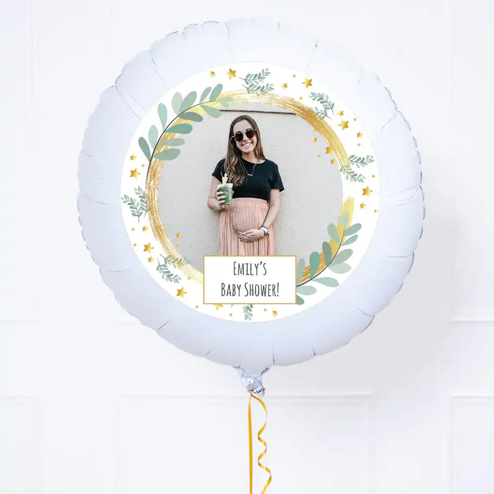 Personalised Photo Balloon – Botanical Personalised Balloons