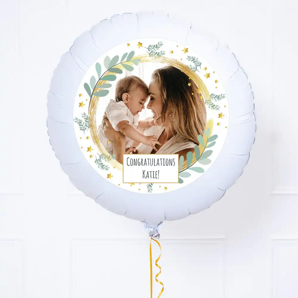 Personalised Photo Balloon – Botanical Personalised Balloons