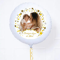 Personalised Photo Balloon – Metallic Confetti Personalised Balloons