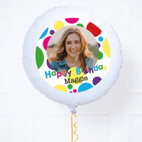 Personalised Photo Balloon - Bright Dots Personalised Balloons